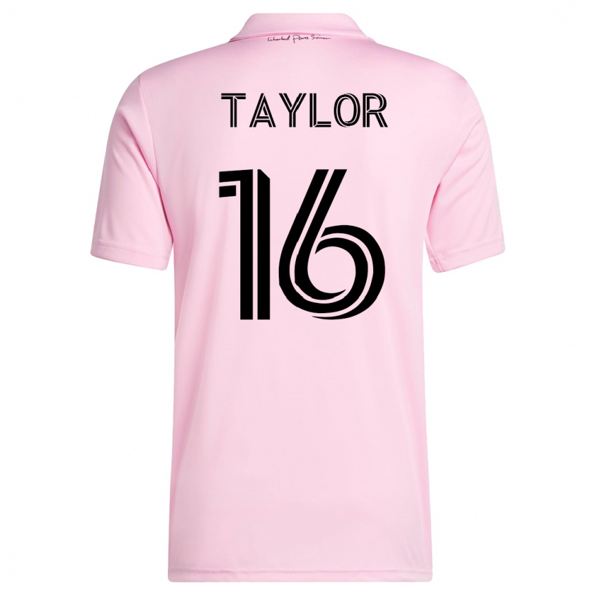 Mujer Fútbol Camiseta Robert Taylor #16 Rosa 1ª Equipación 2023/24
