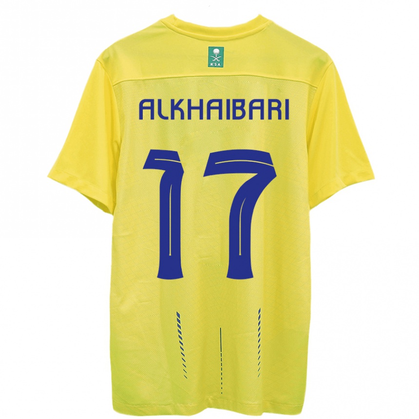 Mujer Fútbol Camiseta Abdullah Al-Khaibari #17 Amarillo 1ª Equipación 2023/24