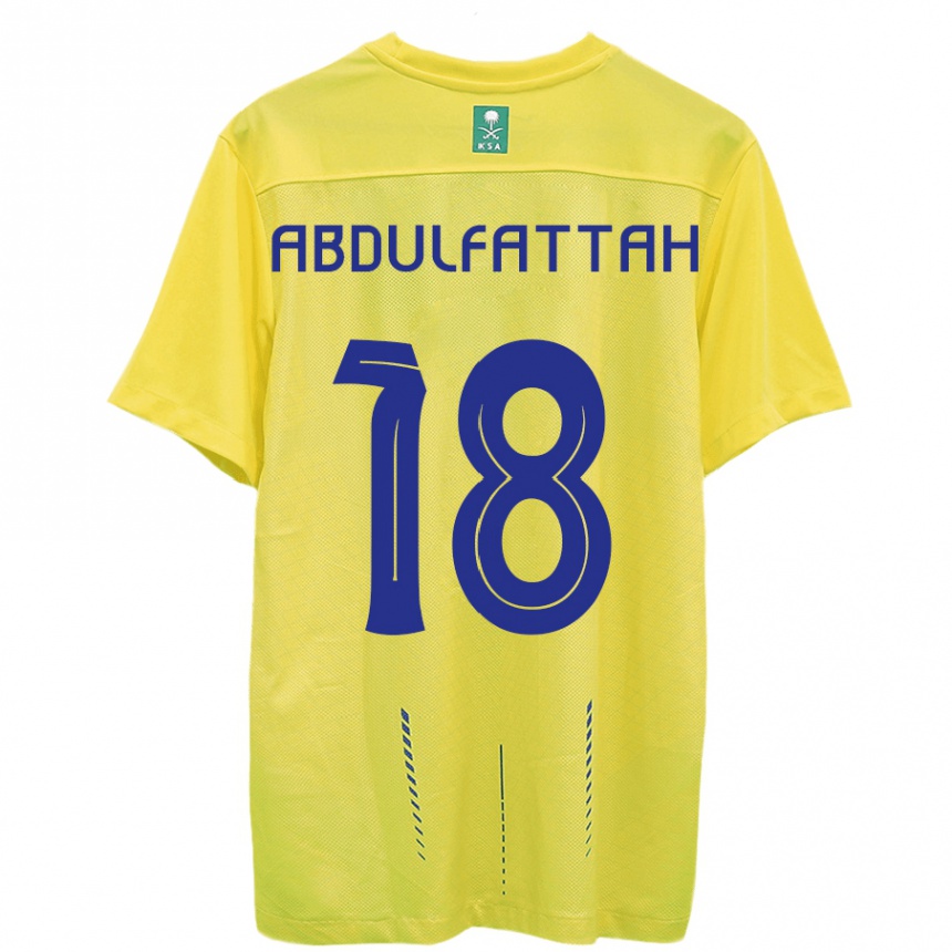 Mujer Fútbol Camiseta Abdulfattah Adam #18 Amarillo 1ª Equipación 2023/24