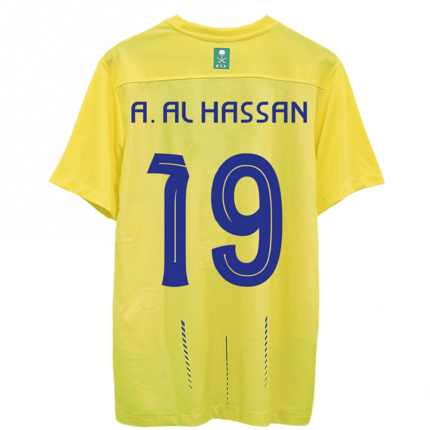 Mujer Fútbol Camiseta Ali Al-Hassan #19 Amarillo 1ª Equipación 2023/24