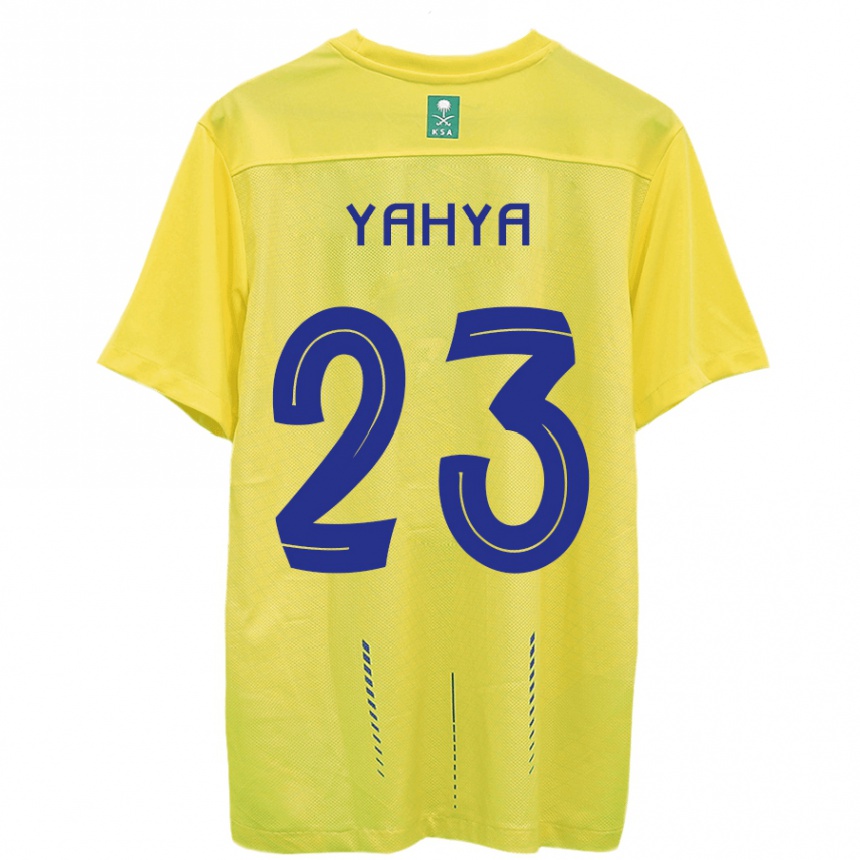 Mujer Fútbol Camiseta Ayman Yahya #23 Amarillo 1ª Equipación 2023/24