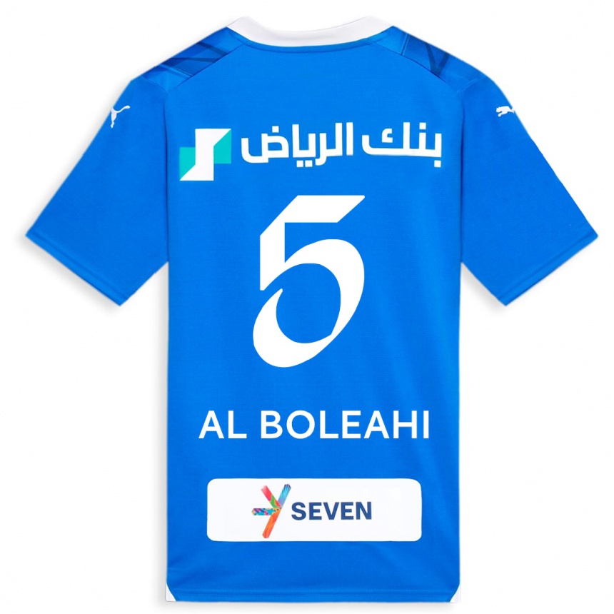 Mujer Fútbol Camiseta Ali Al-Boleahi #5 Azul 1ª Equipación 2023/24