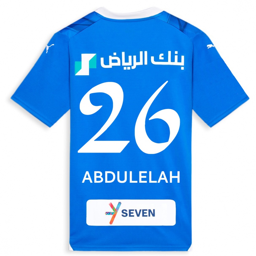 Mujer Fútbol Camiseta Abdulelah Al-Malki #26 Azul 1ª Equipación 2023/24