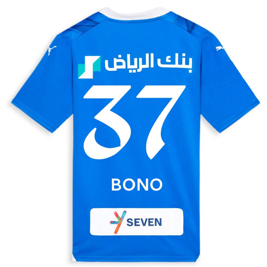 Mujer Fútbol Camiseta Bono #37 Azul 1ª Equipación 2023/24