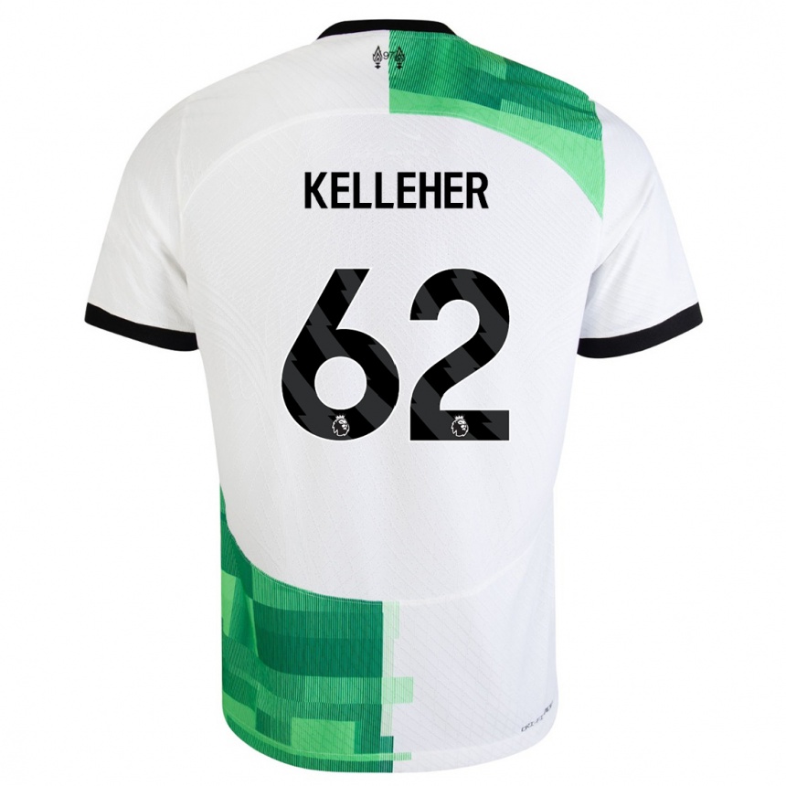 Mujer Fútbol Camiseta Caoimhin Kelleher #62 Blanco Verde 2ª Equipación 2023/24