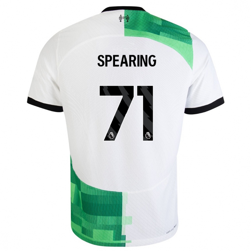 Mujer Fútbol Camiseta Jay Spearing #71 Blanco Verde 2ª Equipación 2023/24