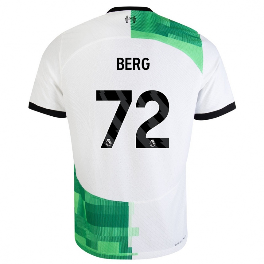 Mujer Fútbol Camiseta Sepp Van Den Berg #72 Blanco Verde 2ª Equipación 2023/24