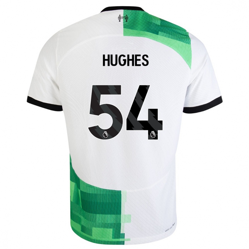 Mujer Fútbol Camiseta Liam Hughes #54 Blanco Verde 2ª Equipación 2023/24