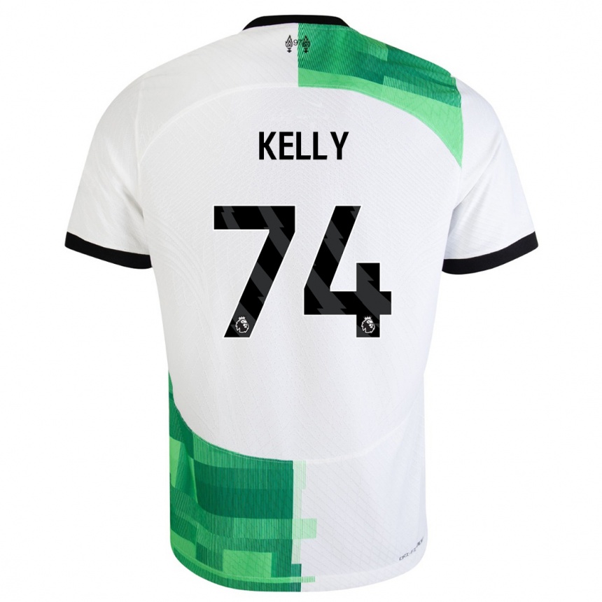 Mujer Fútbol Camiseta Oscar Kelly #74 Blanco Verde 2ª Equipación 2023/24