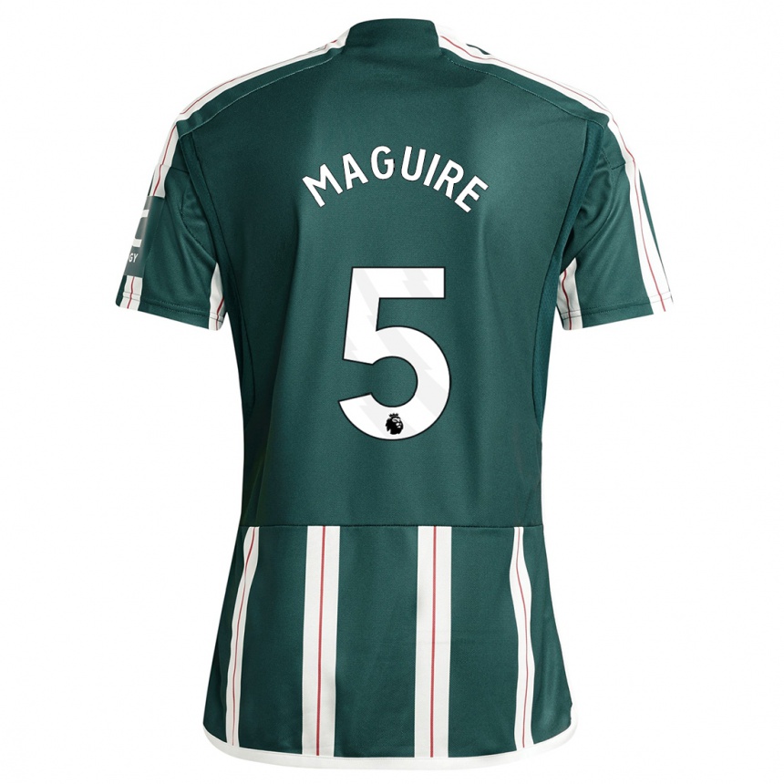 Mujer Fútbol Camiseta Harry Maguire #5 Verde Oscuro 2ª Equipación 2023/24