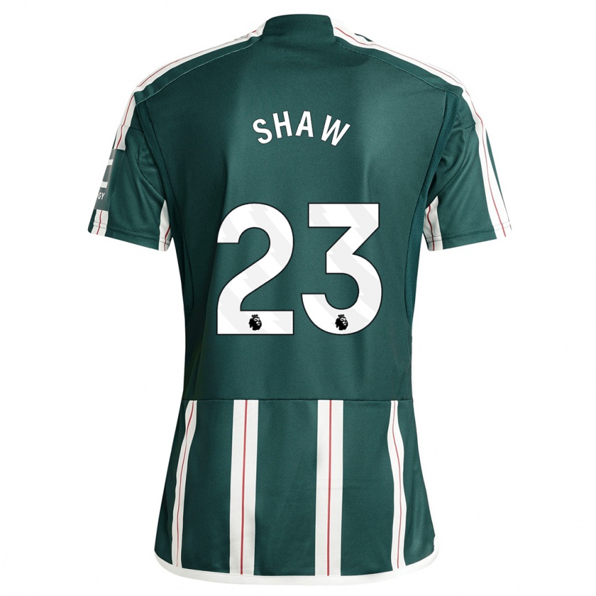 Mujer Fútbol Camiseta Luke Shaw #23 Verde Oscuro 2ª Equipación 2023/24