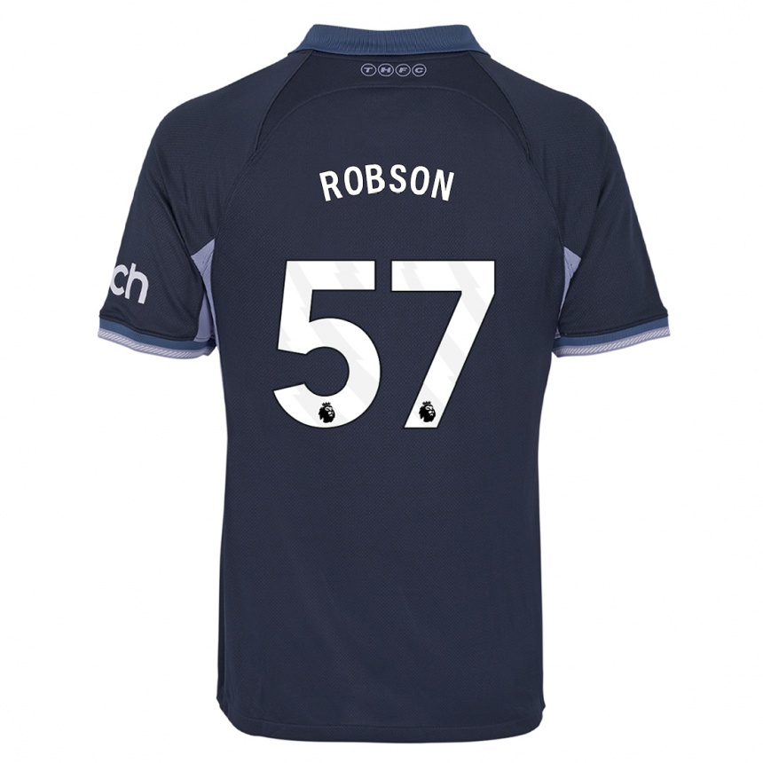 Mujer Fútbol Camiseta Max Robson #57 Azul Oscuro 2ª Equipación 2023/24