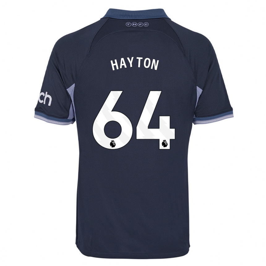 Mujer Fútbol Camiseta Adam Hayton #64 Azul Oscuro 2ª Equipación 2023/24