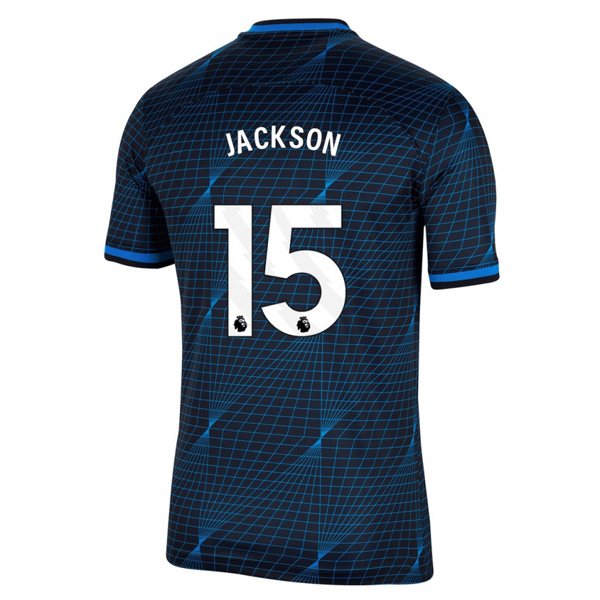 Mujer Fútbol Camiseta Nicolas Jackson #15 Azul Oscuro 2ª Equipación 2023/24