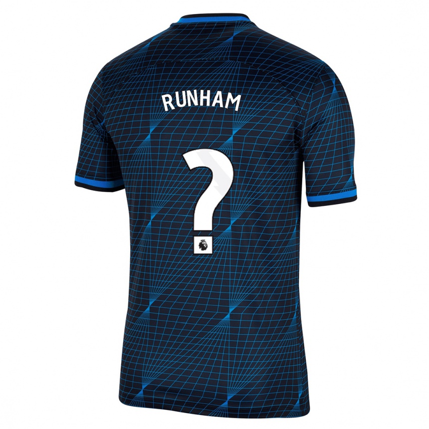 Mujer Fútbol Camiseta Frankie Runham #0 Azul Oscuro 2ª Equipación 2023/24