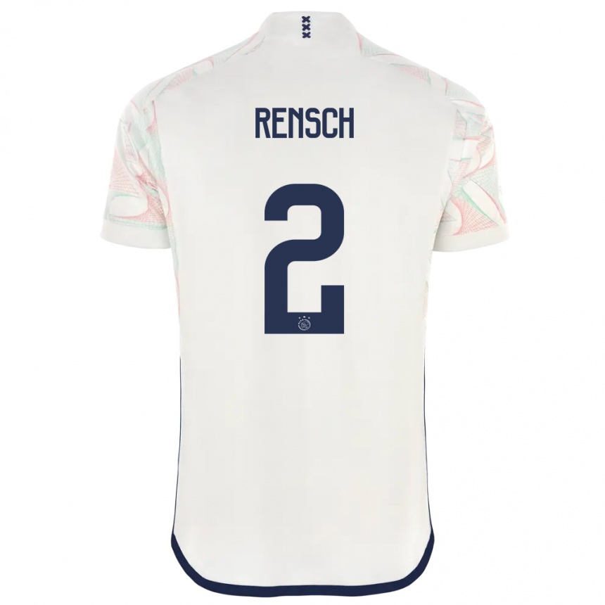 Mujer Fútbol Camiseta Devyne Rensch #2 Blanco 2ª Equipación 2023/24