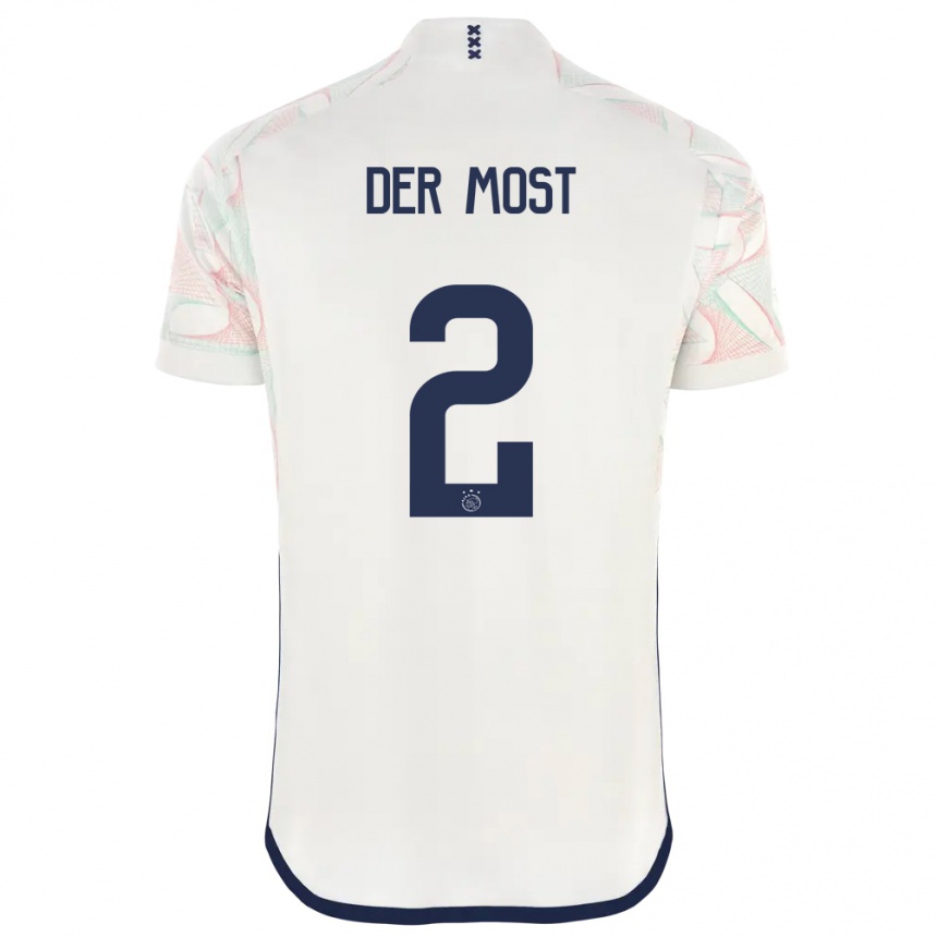 Mujer Fútbol Camiseta Liza Van Der Most #2 Blanco 2ª Equipación 2023/24