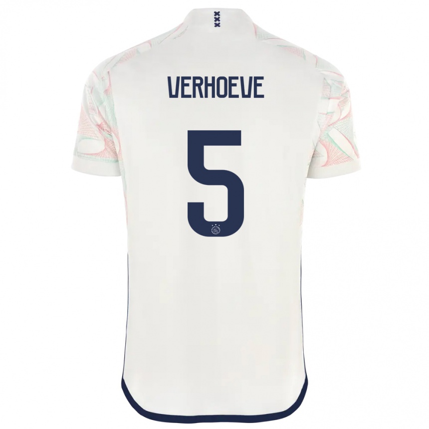 Mujer Fútbol Camiseta Soraya Verhoeve #5 Blanco 2ª Equipación 2023/24