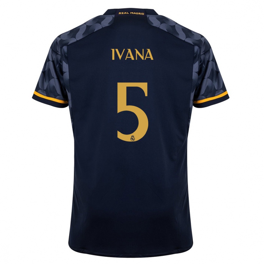 Mujer Fútbol Camiseta Ivana Andres #5 Azul Oscuro 2ª Equipación 2023/24