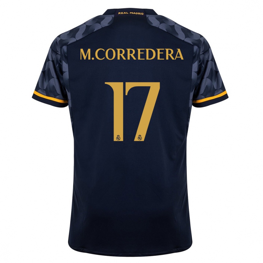 Mujer Fútbol Camiseta Marta Corredera #17 Azul Oscuro 2ª Equipación 2023/24