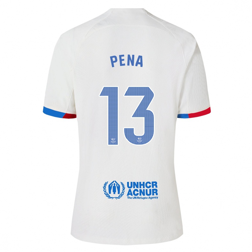 Mujer Fútbol Camiseta Inaki Pena #13 Blanco 2ª Equipación 2023/24