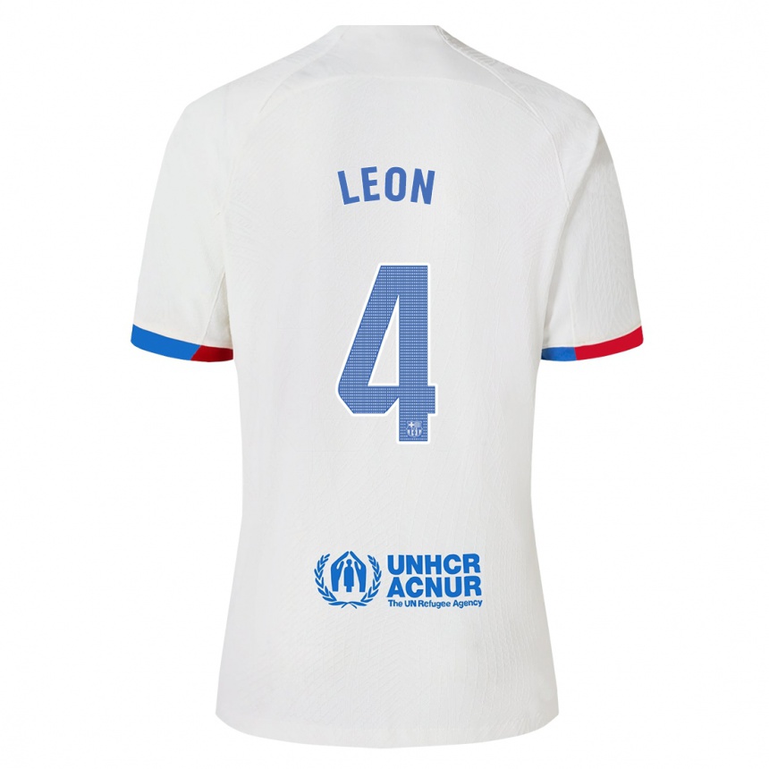 Mujer Fútbol Camiseta Maria Pilar Leon #4 Blanco 2ª Equipación 2023/24
