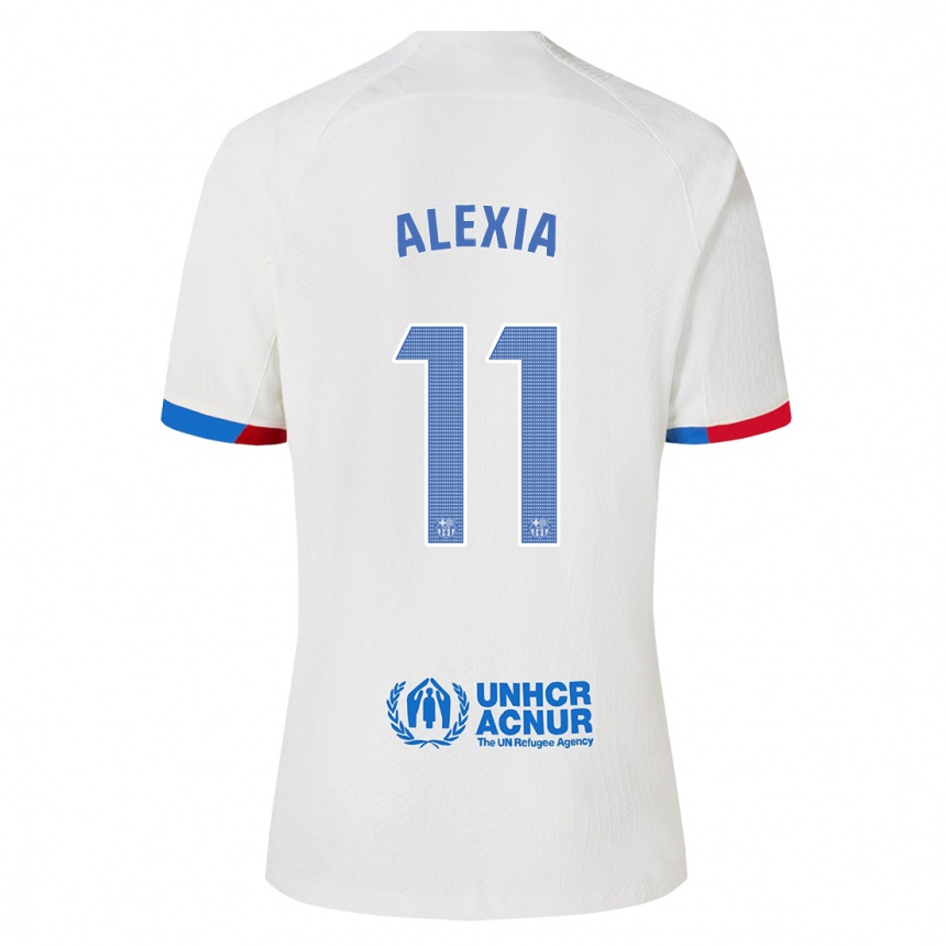 Mujer Fútbol Camiseta Alexia Putellas #11 Blanco 2ª Equipación 2023/24
