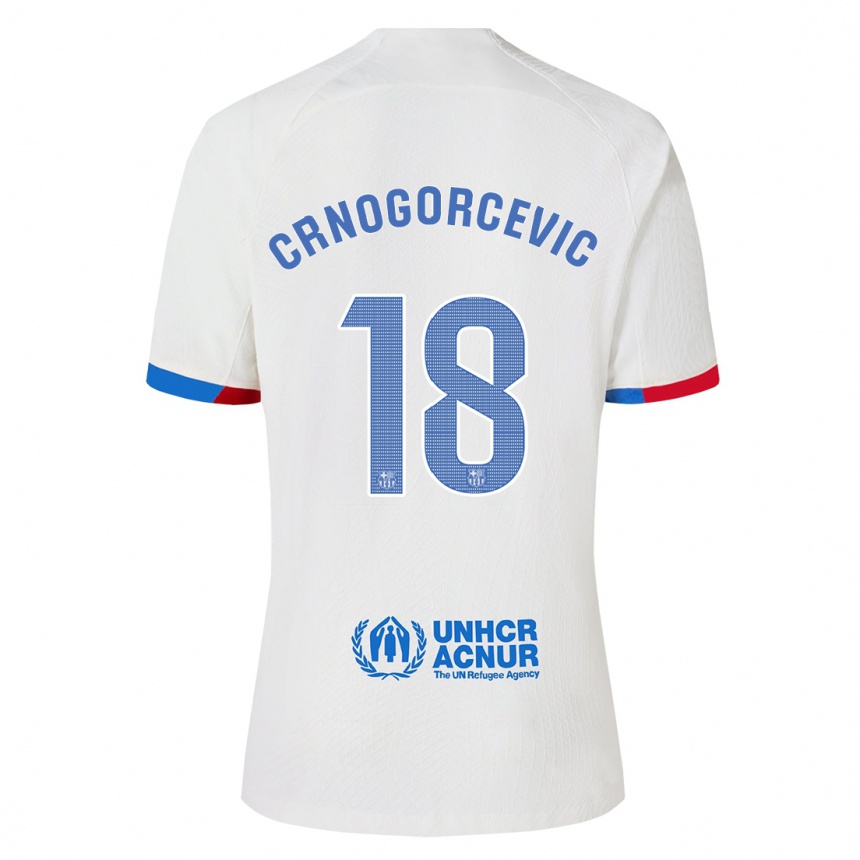 Mujer Fútbol Camiseta Ana-Maria Crnogorcevic #18 Blanco 2ª Equipación 2023/24