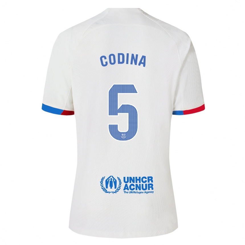 Mujer Fútbol Camiseta Laia Codina #5 Blanco 2ª Equipación 2023/24