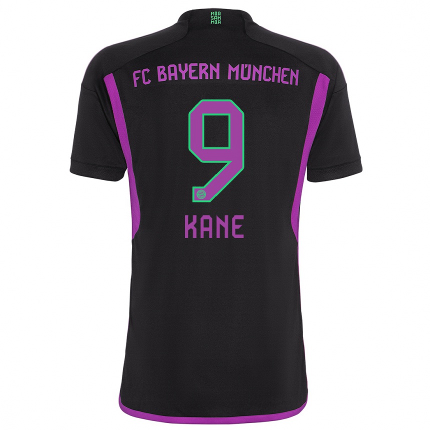 Mujer Fútbol Camiseta Harry Kane #9 Negro 2ª Equipación 2023/24