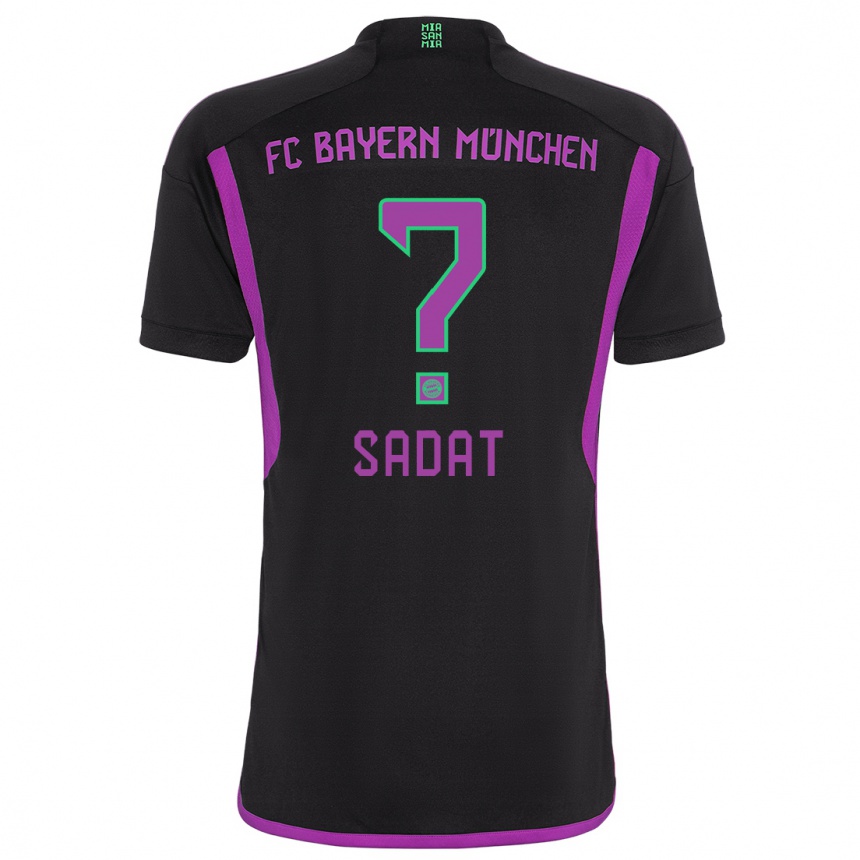 Mujer Fútbol Camiseta Mudaser Sadat #0 Negro 2ª Equipación 2023/24