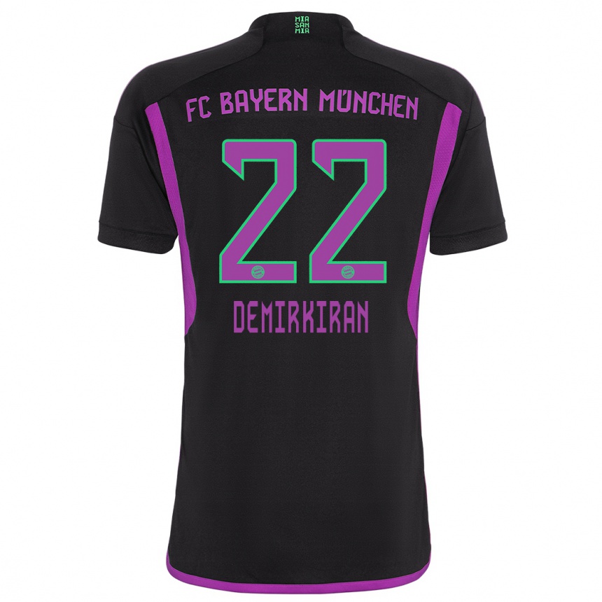 Mujer Fútbol Camiseta Ediz Demirkiran #22 Negro 2ª Equipación 2023/24