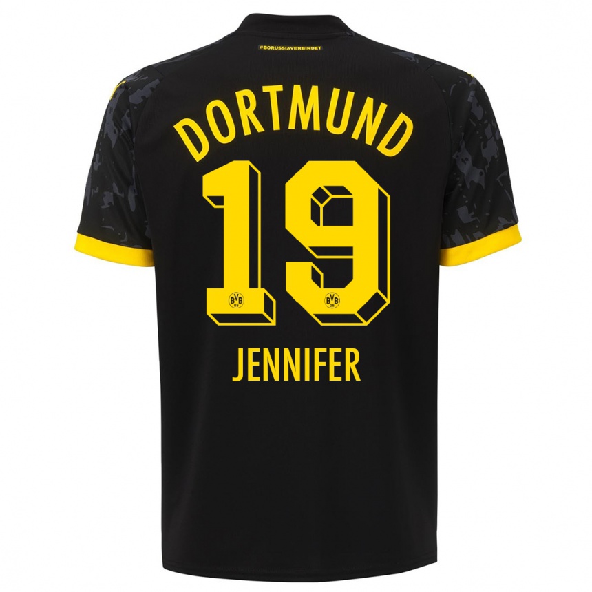 Mujer Fútbol Camiseta Gutierrez Bermejo Jennifer #19 Negro 2ª Equipación 2023/24