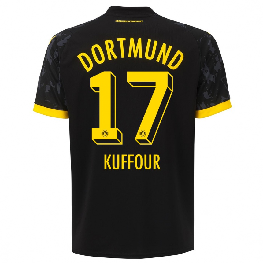 Mujer Fútbol Camiseta Lloyd-Addo Kuffour #17 Negro 2ª Equipación 2023/24