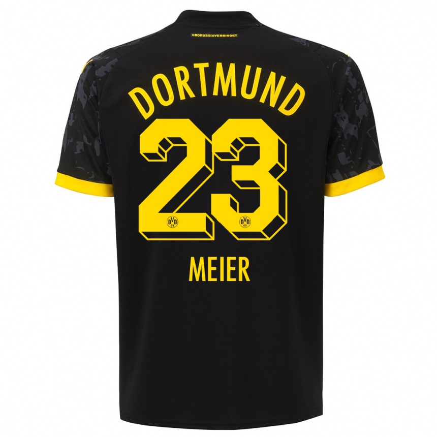 Mujer Fútbol Camiseta Maximilian Meier #23 Negro 2ª Equipación 2023/24