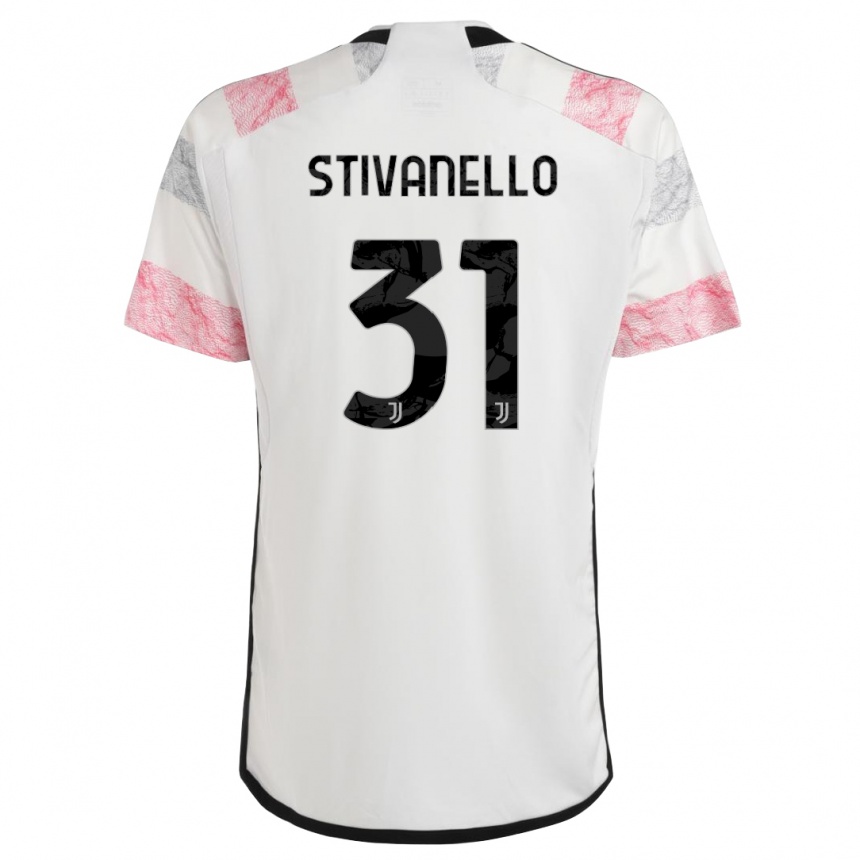 Mujer Fútbol Camiseta Riccardo Stivanello #31 Blanco Rosa 2ª Equipación 2023/24