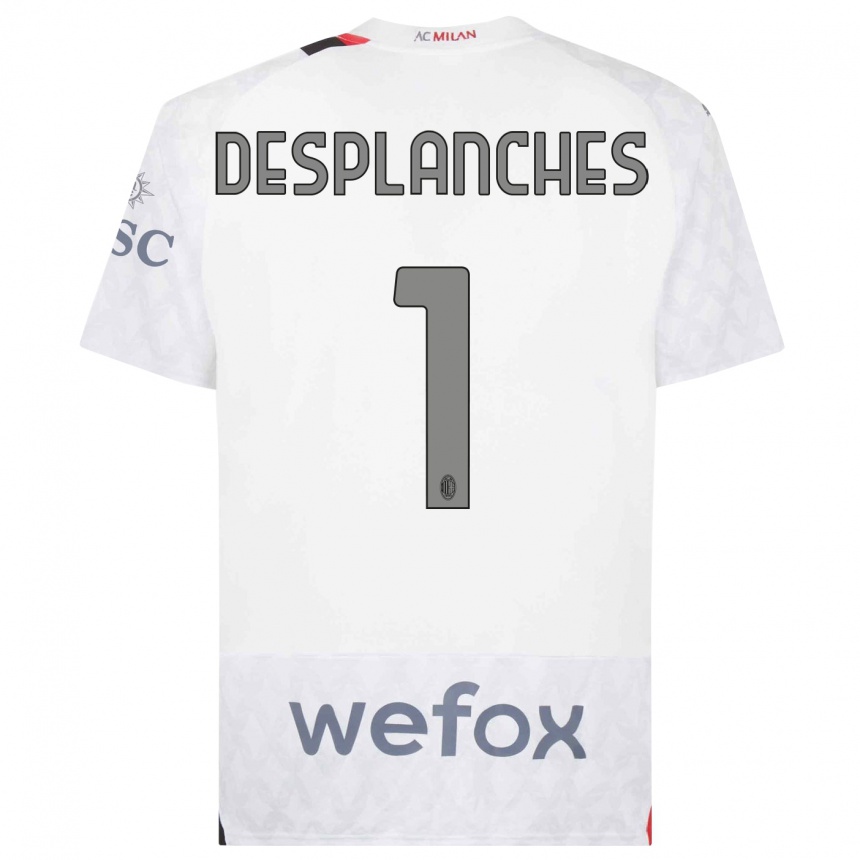 Mujer Fútbol Camiseta Sebastiano Desplanches #1 Blanco 2ª Equipación 2023/24