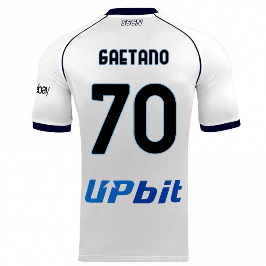 Mujer Fútbol Camiseta Gianluca Gaetano #70 Blanco 2ª Equipación 2023/24