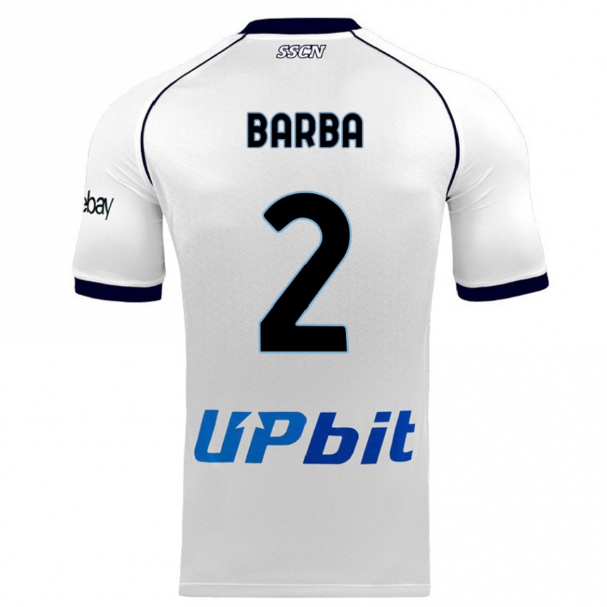 Mujer Fútbol Camiseta Benedetto Barba #2 Blanco 2ª Equipación 2023/24