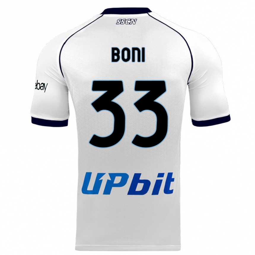 Mujer Fútbol Camiseta Landry Boni #33 Blanco 2ª Equipación 2023/24