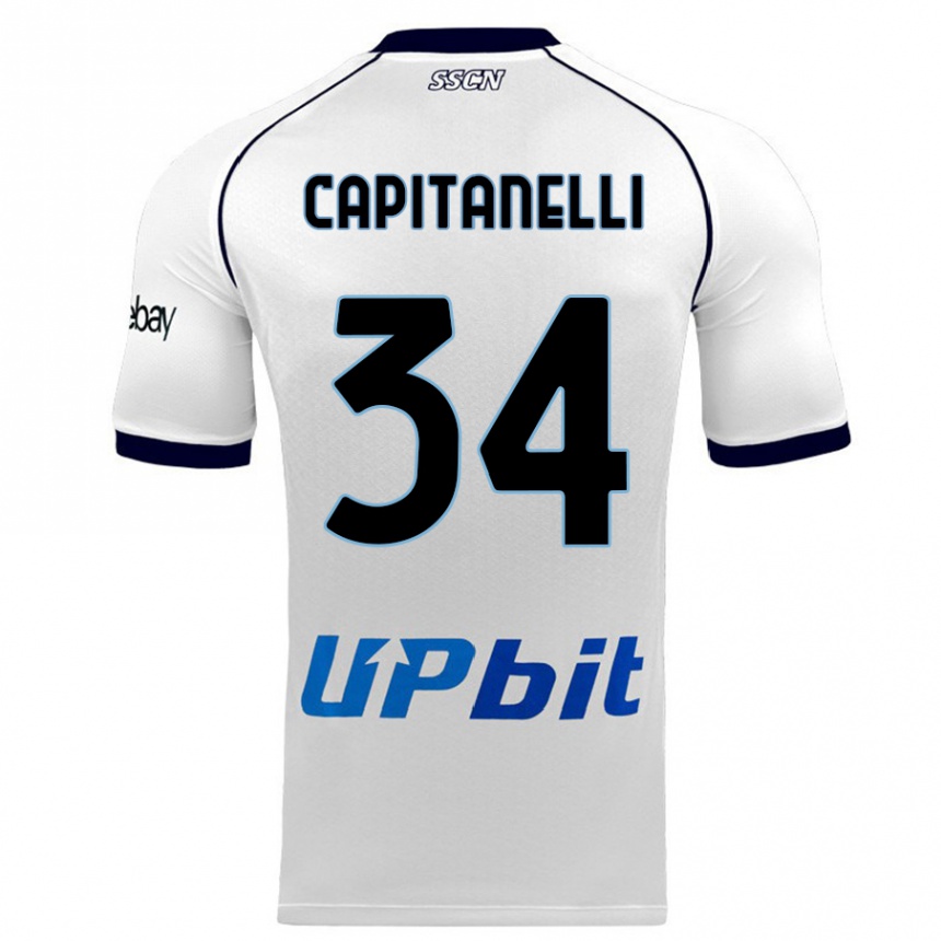 Mujer Fútbol Camiseta Ilaria Capitanelli #34 Blanco 2ª Equipación 2023/24