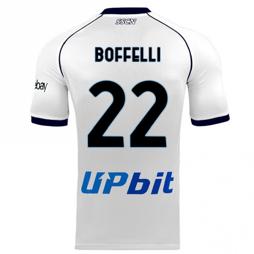 Mujer Fútbol Camiseta Valerio Boffelli #22 Blanco 2ª Equipación 2023/24