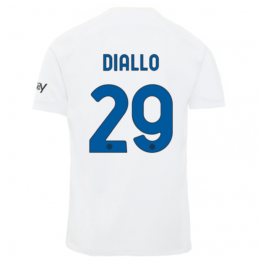 Mujer Fútbol Camiseta Oumar Diallo #29 Blanco 2ª Equipación 2023/24