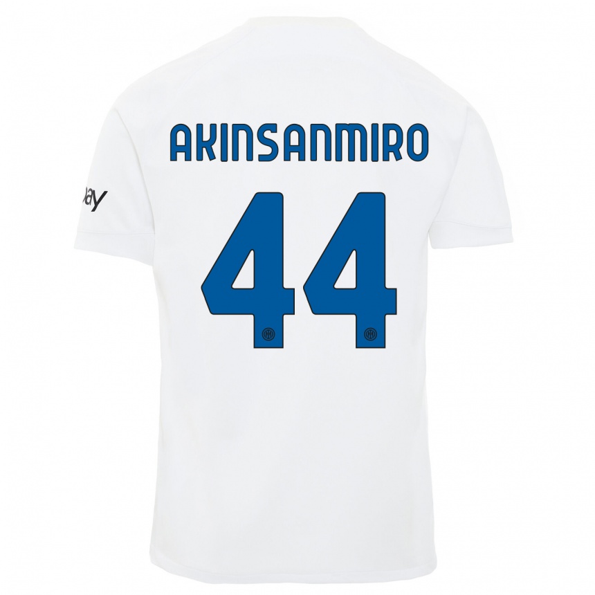 Mujer Fútbol Camiseta Ebenezer Akinsanmiro #44 Blanco 2ª Equipación 2023/24