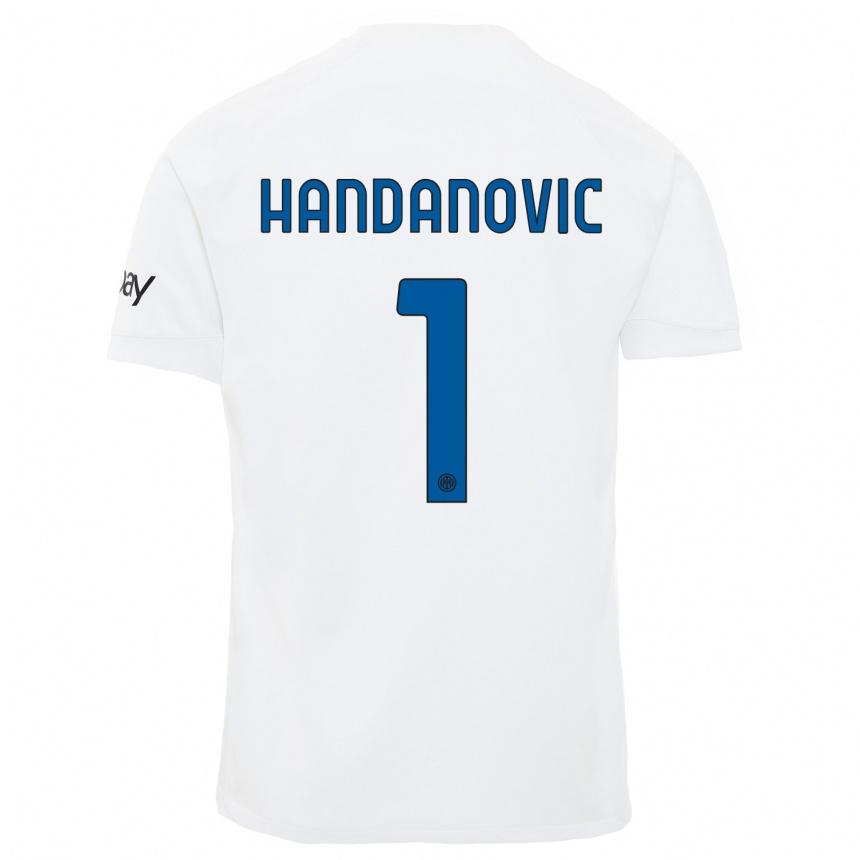 Mujer Fútbol Camiseta Samir Handanovic #1 Blanco 2ª Equipación 2023/24