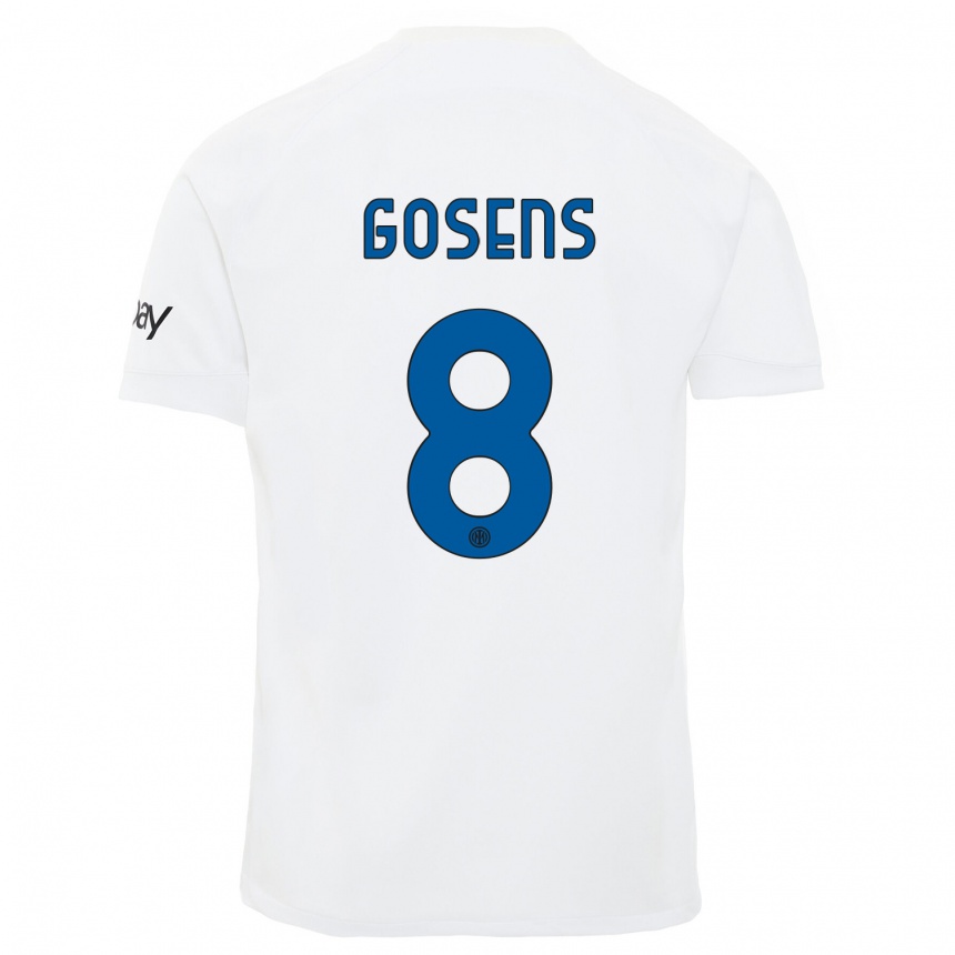 Mujer Fútbol Camiseta Robin Gosens #8 Blanco 2ª Equipación 2023/24