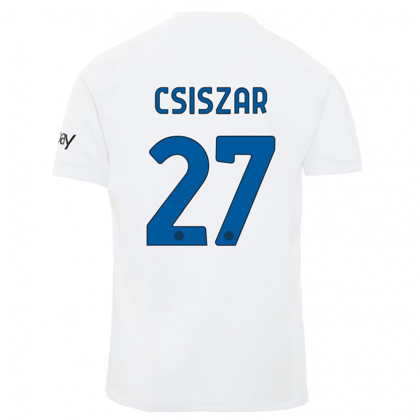 Mujer Fútbol Camiseta Henrietta Csiszar #27 Blanco 2ª Equipación 2023/24