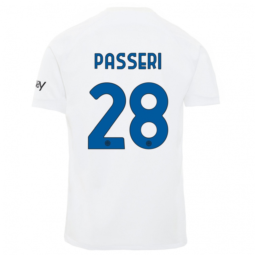 Mujer Fútbol Camiseta Angela Passeri #28 Blanco 2ª Equipación 2023/24