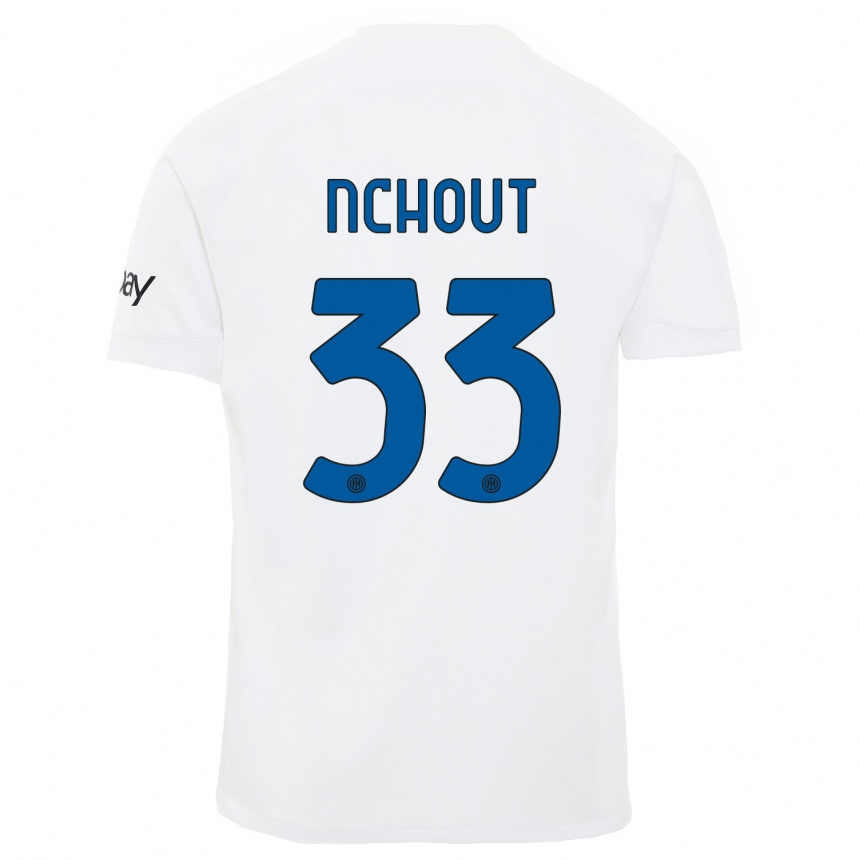 Mujer Fútbol Camiseta Ajara Nchout #33 Blanco 2ª Equipación 2023/24