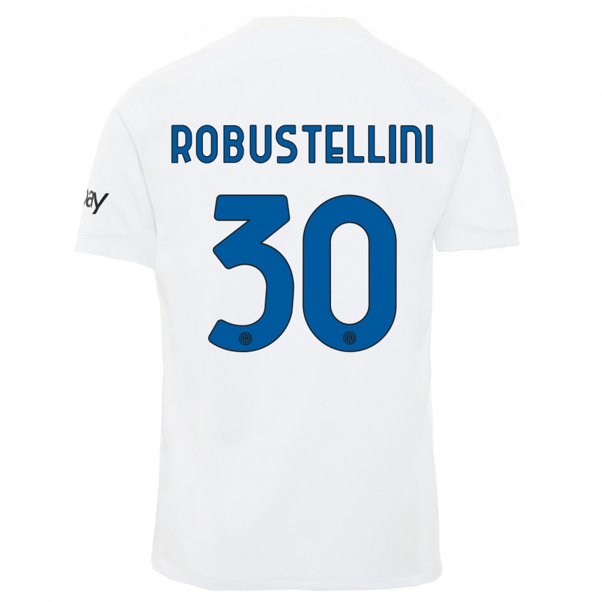 Mujer Fútbol Camiseta Chiara Robustellini #30 Blanco 2ª Equipación 2023/24